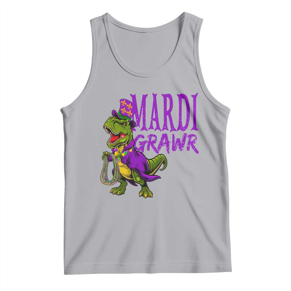 Dinosaur Mardi Gras Tank Top Funny Meme New Orleans Party Custume Beads - Wonder Print Shop