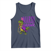 Dinosaur Mardi Gras Tank Top Funny Meme New Orleans Party Custume Beads - Wonder Print Shop