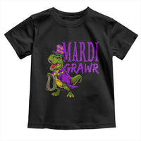 Dinosaur Mardi Gras Toddler T Shirt Funny Meme New Orleans Party Custume Beads - Wonder Print Shop