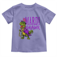 Dinosaur Mardi Gras Toddler T Shirt Funny Meme New Orleans Party Custume Beads - Wonder Print Shop