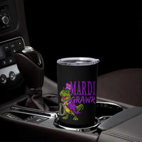 Dinosaur Mardi Gras Tumbler Cup Funny Meme New Orleans Party Custume Beads - Wonder Print Shop