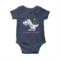 Mardi Gras Grawr Dinosaur Baby Onesie Fat Tuesday Kids