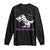 Mardi Gras Grawr Dinosaur Long Sleeve Shirt Fat Tuesday Kids
