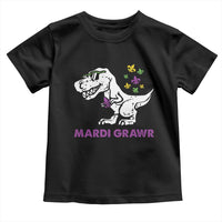 Mardi Gras Grawr Dinosaur Toddler T Shirt Fat Tuesday Kids