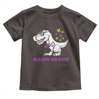 Mardi Gras Grawr Dinosaur Toddler T Shirt Fat Tuesday Kids