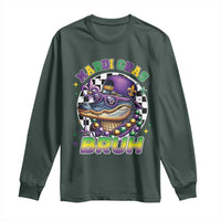 Bruh Mardi Gras Crocodile Long Sleeve Shirt Alligator Costume Teens Boys Kids