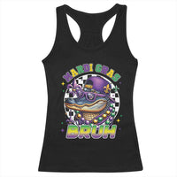 Bruh Mardi Gras Crocodile Racerback Tank Top Alligator Costume Teens Boys Kids