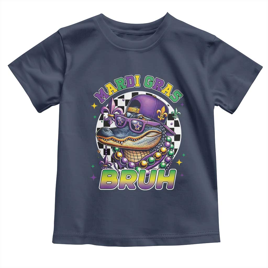 Bruh Mardi Gras Crocodile Toddler T Shirt Alligator Costume Teens Boys Kids