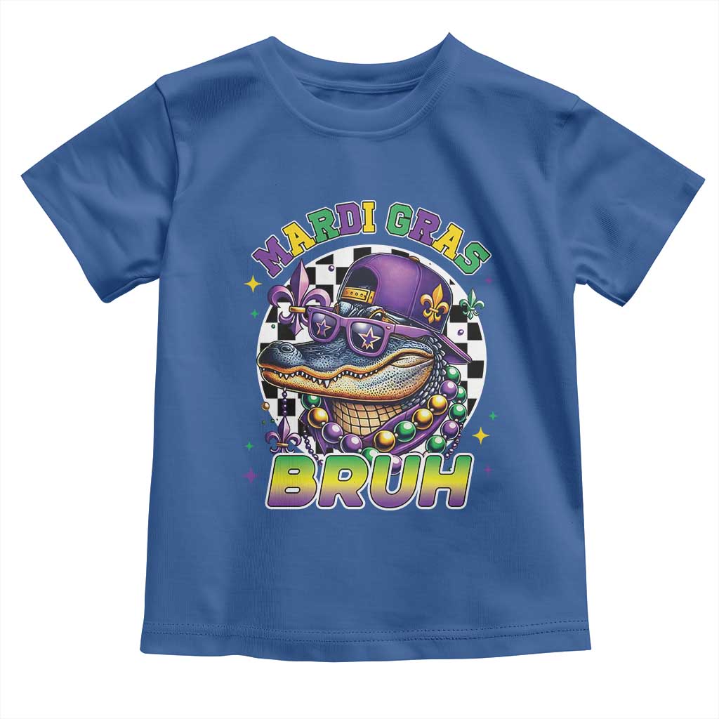 Bruh Mardi Gras Crocodile Toddler T Shirt Alligator Costume Teens Boys Kids
