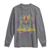 This Is My Mardi Gras Shirt Long Sleeve Shirt Funny Outfit Party Mask Costume