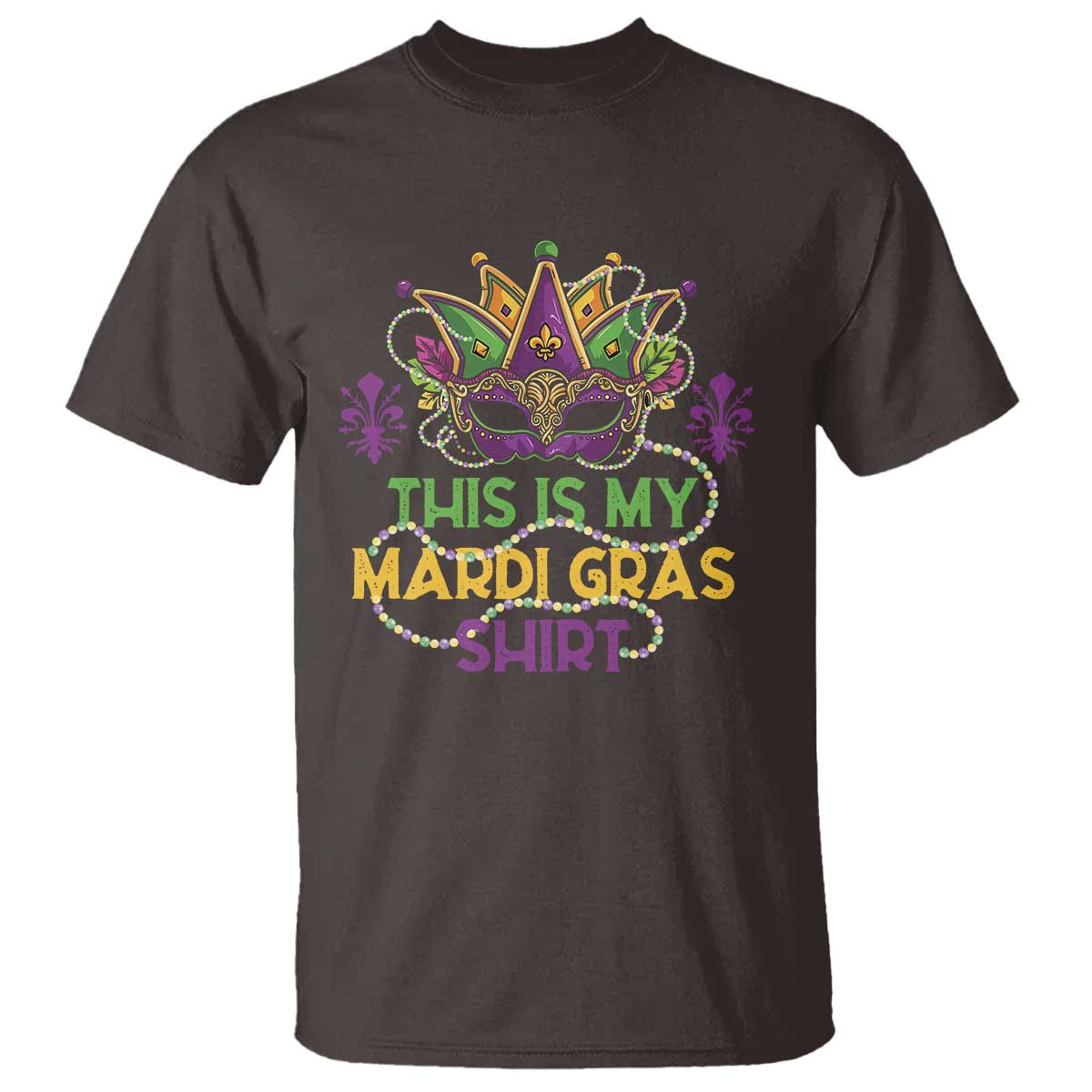 This Is My Mardi Gras Shirt T Shirt Funny Outfit Party Mask Costume