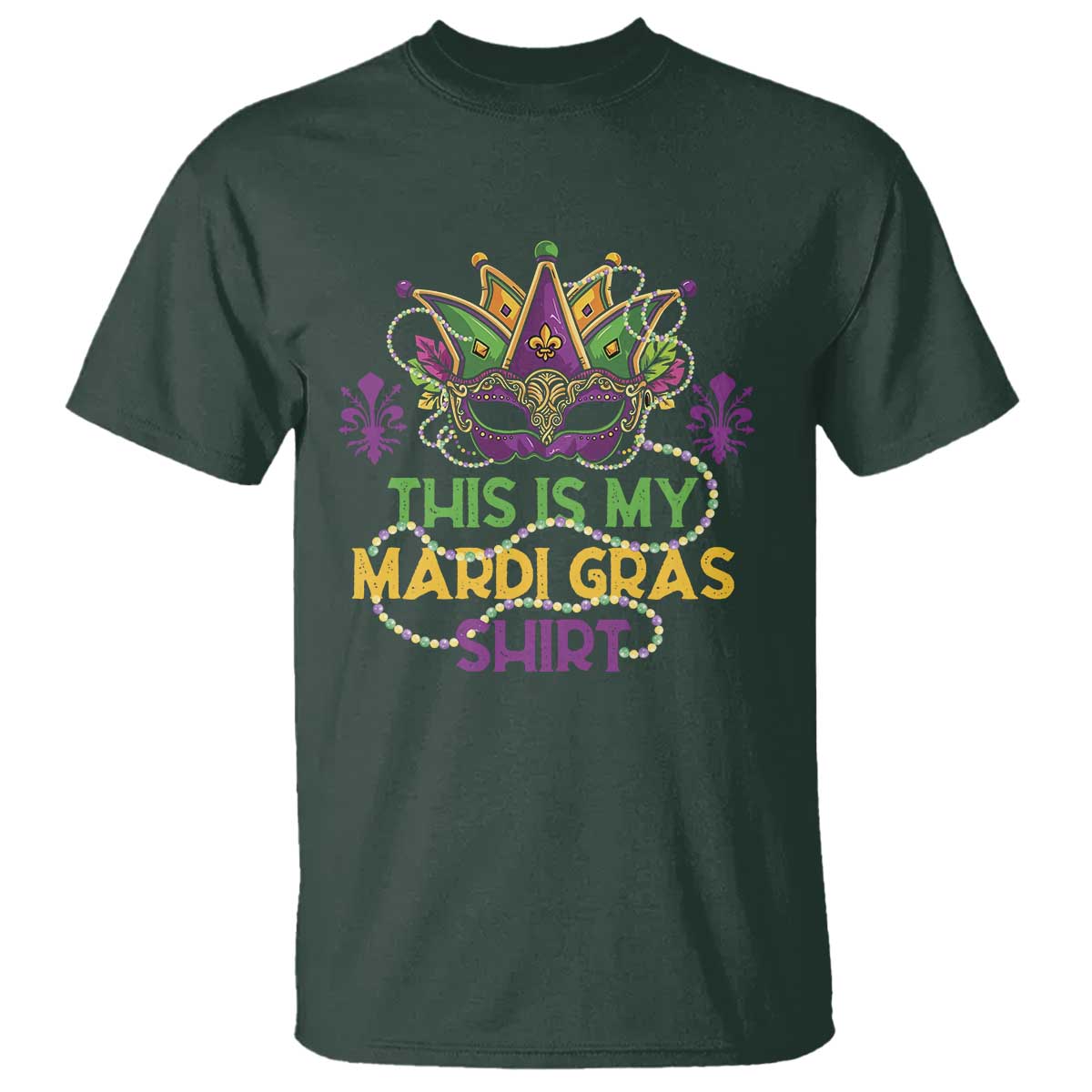 This Is My Mardi Gras Shirt T Shirt Funny Outfit Party Mask Costume