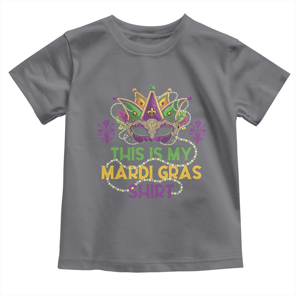 This Is My Mardi Gras Shirt Toddler T Shirt Funny Outfit Party Mask Costume