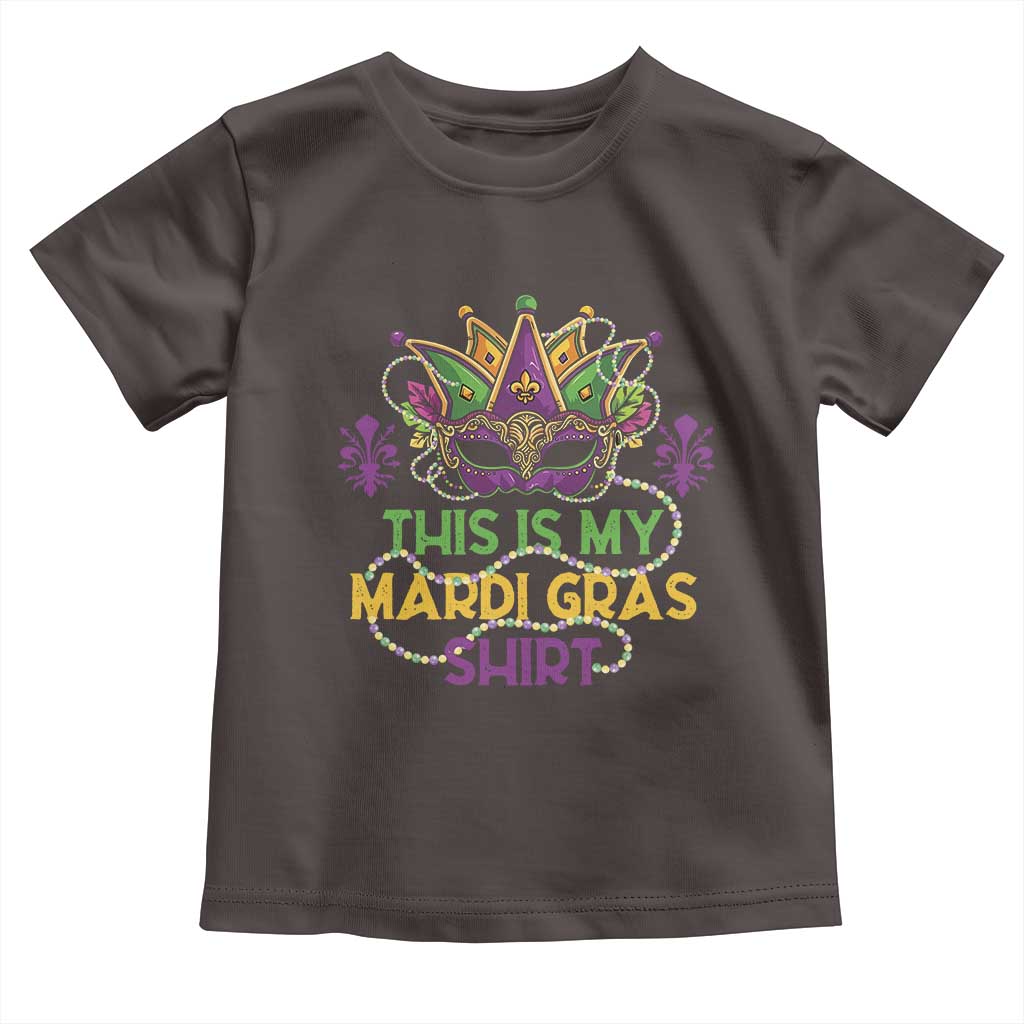 This Is My Mardi Gras Shirt Toddler T Shirt Funny Outfit Party Mask Costume