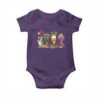 Mardi Gras Drinking Party Baby Onesie Fat Tuesday Wine Beads Carnival