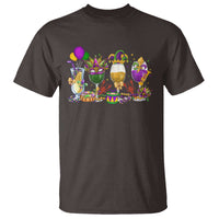 Mardi Gras Drinking Party T Shirt Fat Tuesday Wine Beads Carnival