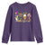 Mardi Gras Drinking Party Youth Sweatshirt Fat Tuesday Wine Beads Carnival