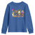 Mardi Gras Drinking Party Youth Sweatshirt Fat Tuesday Wine Beads Carnival