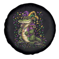 Mardigator Mardi Gras Spare Tire Cover Alligator Louisiana New Orleans Party Custume Beads - Wonder Print Shop