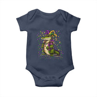 Mardigator Mardi Gras Baby Onesie Alligator Louisiana New Orleans Party Custume Beads - Wonder Print Shop