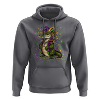 Mardigator Mardi Gras Hoodie Alligator Louisiana New Orleans Party Custume Beads - Wonder Print Shop
