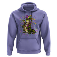 Mardigator Mardi Gras Hoodie Alligator Louisiana New Orleans Party Custume Beads - Wonder Print Shop