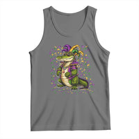 Mardigator Mardi Gras Tank Top Alligator Louisiana New Orleans Party Custume Beads - Wonder Print Shop