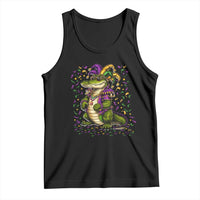 Mardigator Mardi Gras Tank Top Alligator Louisiana New Orleans Party Custume Beads - Wonder Print Shop