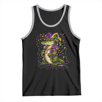 Mardigator Mardi Gras Tank Top Alligator Louisiana New Orleans Party Custume Beads - Wonder Print Shop
