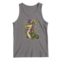 Mardigator Mardi Gras Tank Top Alligator Louisiana New Orleans Party Custume Beads - Wonder Print Shop