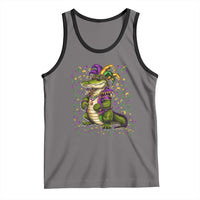 Mardigator Mardi Gras Tank Top Alligator Louisiana New Orleans Party Custume Beads - Wonder Print Shop