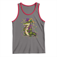 Mardigator Mardi Gras Tank Top Alligator Louisiana New Orleans Party Custume Beads - Wonder Print Shop