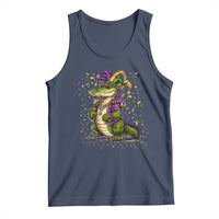 Mardigator Mardi Gras Tank Top Alligator Louisiana New Orleans Party Custume Beads - Wonder Print Shop