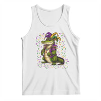 Mardigator Mardi Gras Tank Top Alligator Louisiana New Orleans Party Custume Beads - Wonder Print Shop