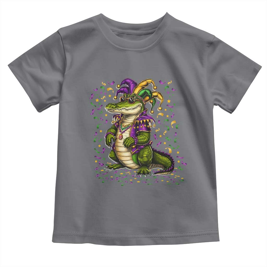 Mardigator Mardi Gras Toddler T Shirt Alligator Louisiana New Orleans Party Custume Beads - Wonder Print Shop