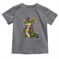 Mardigator Mardi Gras Toddler T Shirt Alligator Louisiana New Orleans Party Custume Beads - Wonder Print Shop