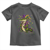 Mardigator Mardi Gras Toddler T Shirt Alligator Louisiana New Orleans Party Custume Beads - Wonder Print Shop