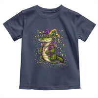 Mardigator Mardi Gras Toddler T Shirt Alligator Louisiana New Orleans Party Custume Beads - Wonder Print Shop
