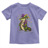 Mardigator Mardi Gras Toddler T Shirt Alligator Louisiana New Orleans Party Custume Beads - Wonder Print Shop