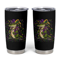 Mardigator Mardi Gras Tumbler Cup Alligator Louisiana New Orleans Party Custume Beads - Wonder Print Shop