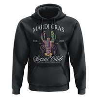 Mardi Gras Hoodie The Carnival Social Club Louisiana Crawfish Glitter Print