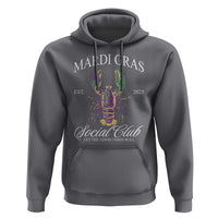 Mardi Gras Hoodie The Carnival Social Club Louisiana Crawfish Glitter Print