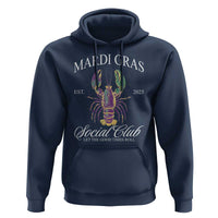 Mardi Gras Hoodie The Carnival Social Club Louisiana Crawfish Glitter Print
