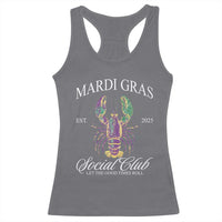 Mardi Gras Racerback Tank Top The Carnival Social Club Louisiana Crawfish Glitter Print