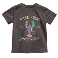 Mardi Gras Toddler T Shirt The Carnival Social Club Louisiana Crawfish Glitter Print