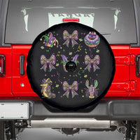 Mardi Gras Coquette Spare Tire Cover Glitter Print Louisiana New Orleans Party Custume Beads - Wonder Print Shop