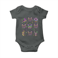Mardi Gras Coquette Baby Onesie Glitter Print Louisiana New Orleans Party Custume Beads - Wonder Print Shop