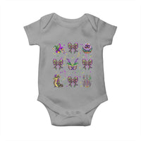 Mardi Gras Coquette Baby Onesie Glitter Print Louisiana New Orleans Party Custume Beads - Wonder Print Shop