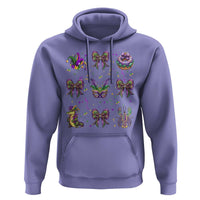 Mardi Gras Coquette Hoodie Glitter Print Louisiana New Orleans Party Custume Beads - Wonder Print Shop