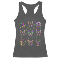 Mardi Gras Coquette Racerback Tank Top Glitter Print Louisiana New Orleans Party Custume Beads - Wonder Print Shop